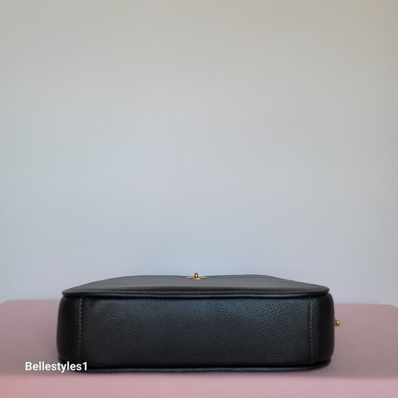 COACH Chaise Pebbled Leather Crossbody Bag- Black color ⭐ - Picture 9 of 16